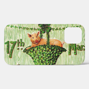 St. Patrick's Day Lucky Pig, Vintag Case-Mate iPhone Hülle