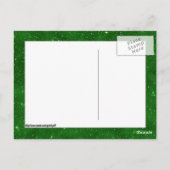 St. Patrick's Day Lucky Pinguin mit Pot Of Gold Postkarte (Rückseite)