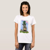 St Patrick's Day - Lucky Raccoon T-Shirt (Vorne ganz)