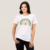 St. Patrick's Day Lucky Rainbow and Horseshoe Tri-Blend Shirt (Vorderseite voll)