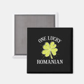 St Patricks Day Lucky Rumänisches Geschenk Magnet (Vorderseite/Rückseite)