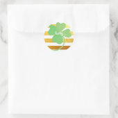 St. Patrick's Day Lucky Runder Aufkleber (Tasche)