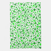 St Patrick's Day Lucky Shamrocks Confetti Pattern Geschirrtuch (Vertikal)