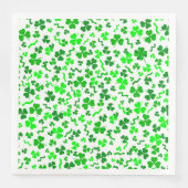 St Patrick's Day Lucky Shamrocks Confetti Pattern Serviette (Vorderseite)