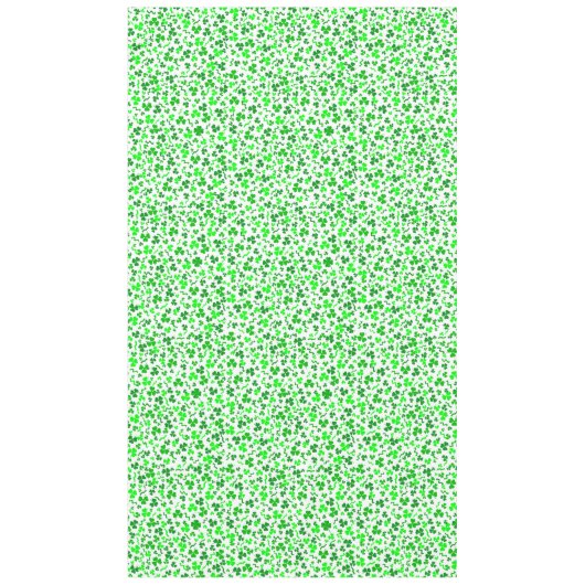 St Patrick's Day Lucky Shamrocks Confetti Pattern Tischdecke (Vorderseite)
