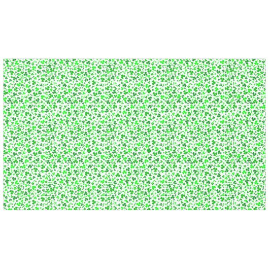 St Patrick's Day Lucky Shamrocks Confetti Pattern Tischdecke (Vorderseite (Horizontal))