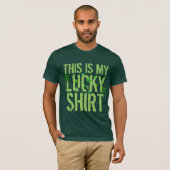 St. Patrick's Day Lucky Shirt Lucky Kleeblatts (Vorne ganz)