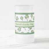 St. Patrick's Day Lucky Tasse Mattierter Bierstein (Mittel)