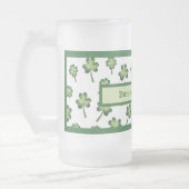 St. Patrick's Day Lucky Tasse Mattierter Bierstein (Links)