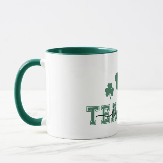 St. Patricks Day Lucky Teacher Tasse (Links)