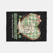St Patricks Day Lustiger Mgrapher Brustbildgebung Fleecedecke (Vorderseite (Horizontal))