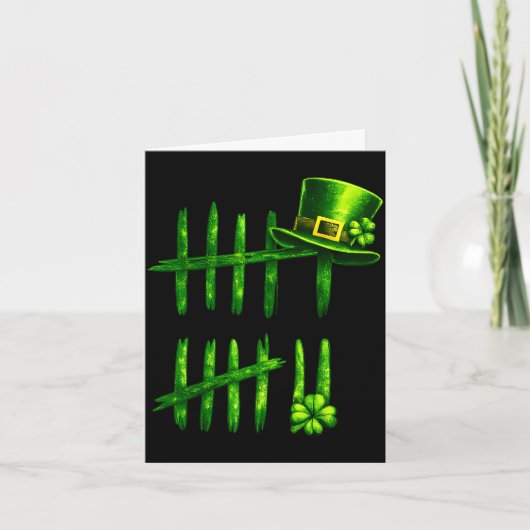 St. Patricks Day lustiger Sechs Sieben Meme 67 6 7 Karte (Vorderseite)