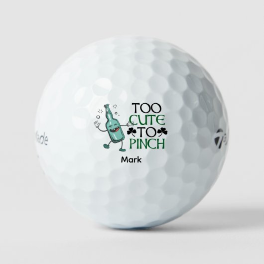 . St. Patrick's Day lustiger Spruch mit Bier Golfball (Vorderseite)