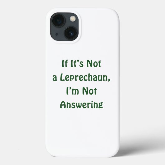 St. Patrick's Day, lustiger Text, Leprechaun Case-Mate iPhone Hülle (Rückseite)