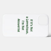 St. Patrick's Day, lustiger Text, Leprechaun Case-Mate iPhone Hülle (Rückseite (Horizontal))