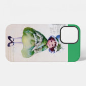 St. Patrick's Day Mädchen, Vintage iPhone Hülle (Rückseite (Horizontal))