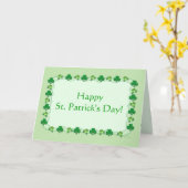 St. Patrick's Day Magic Kleeblatts Karte (Gelbe Blume)