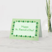 St. Patrick's Day Magic Kleeblatts Karte (Vorderseite)