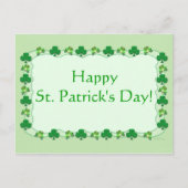 St. Patrick's Day - Magic Kleeblatts Postkarte (Vorderseite)