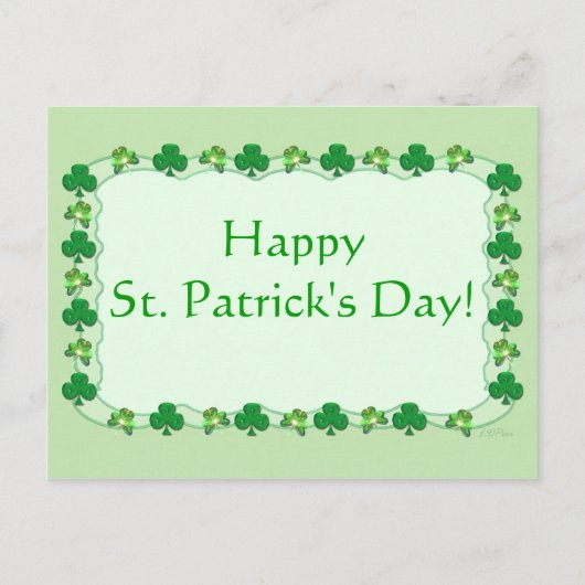 St. Patrick's Day - Magic Kleeblatts Postkarte (Vorderseite)