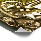 St. Patrick's Day-Mann mit grünem | Art der AI Poster (Ecke)