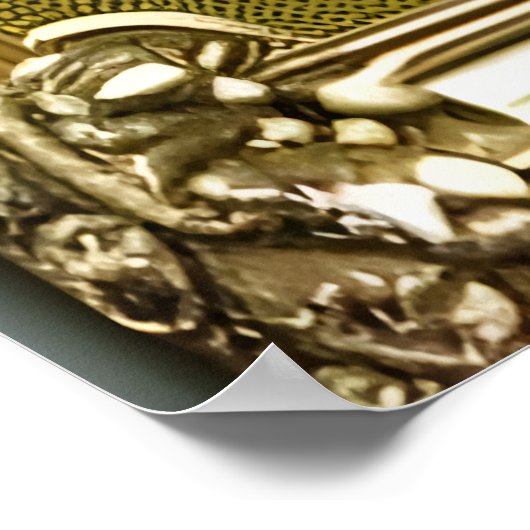 St. Patrick's Day-Mann mit grünem | Art der AI Poster (Ecke)