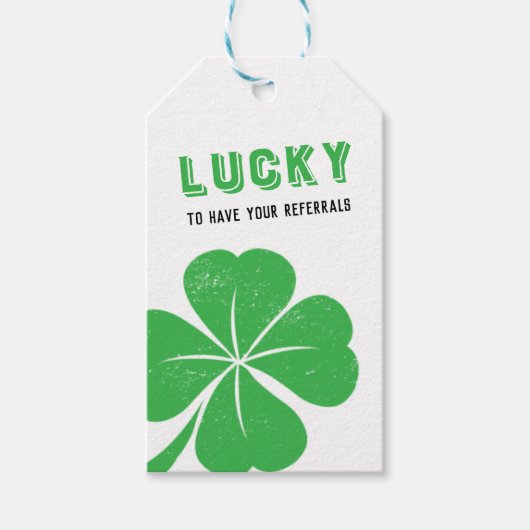 St Patrick's Day März Realtor Pop Geschenkanhänger (Vorderseite)