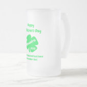 St. Patrick's Day Mattglas Bierglas (VorderseiteRechts)
