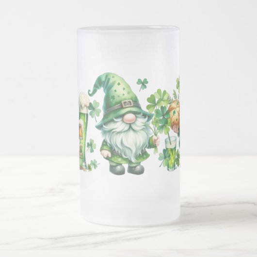 St. Patrick's Day Mattiert Glass Tasse (Mittel)
