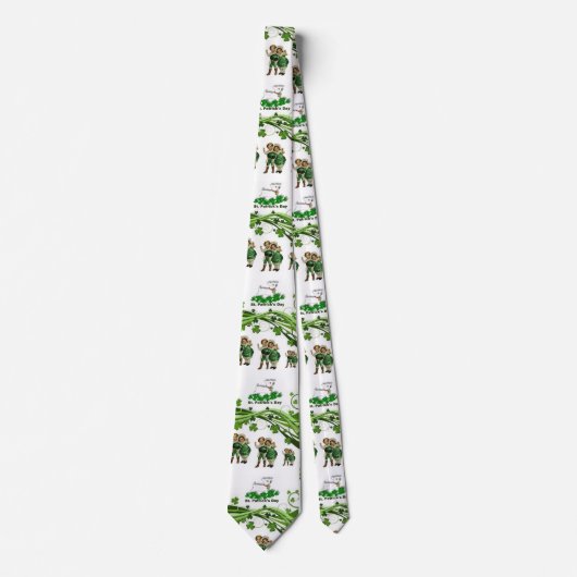 St. Patrick's Day Men Designer Krawatte (Vorderseite)