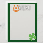St Patrick's Day Menu (Vorne/Hinten)