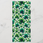 St. Patricks Day-Menü Menükarte (Rückseite)