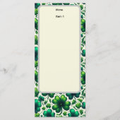 St. Patricks Day-Menü Menükarte (Vorderseite)