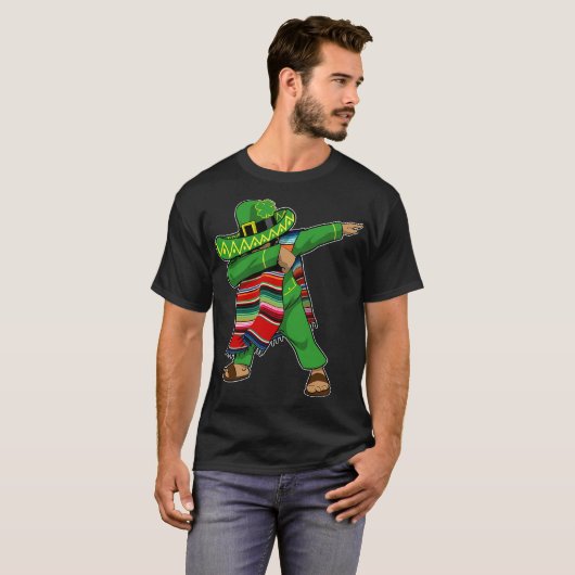 St Patricks Day Mexican Irish Dabbing T-Shirt (Vorne ganz)
