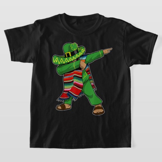 St Patricks Day - Mexican Irish Dabbing T-Shirt (Ablage )