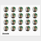 St. Patrick's Day Min Button Runder Aufkleber (Blatt)