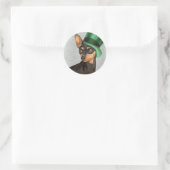 St. Patrick's Day Min Button Runder Aufkleber (Tasche)