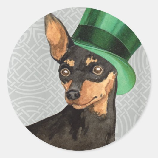 St. Patrick's Day Min Button Runder Aufkleber (Vorderseite)