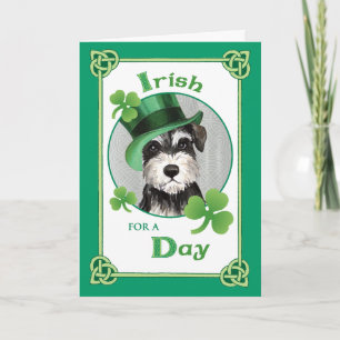 St. Patrick's Day Miniatur Schnauzer Karte