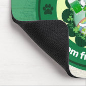 St. Patrick's Day mit einer glücklichen, Mit Augen Mousepad (Ecke)