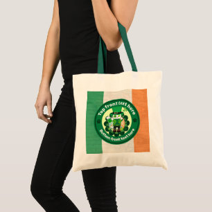 St. Patrick's Day mit einer glücklichen, Mit Augen Tragetasche