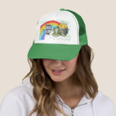 St Patrick's Day mit grüner Farbe Truckerkappe (Beispiel)