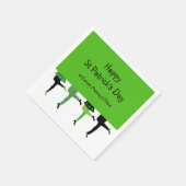 St Patrick's Day mit Irish Stepdancers' Legs Serviette (Ecke)