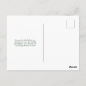 St. Patrick's Day mit Kleeblättern Postkarte (Rückseite)