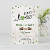 St. Patricks Day mit Liebe Einladung (Stehend Vorderseite)