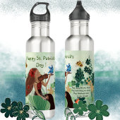St. Patrick's Day mit Musik Edelstahlflasche