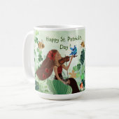 St. Patrick's Day mit Musik Kaffeetasse (Vorderseite Links)
