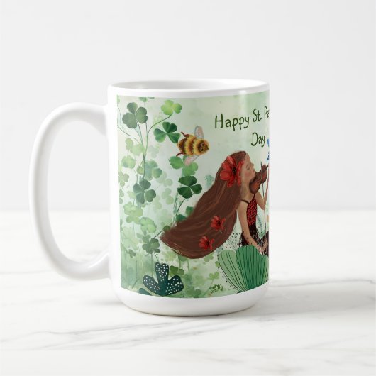 St. Patrick's Day mit Musik Kaffeetasse (Links)