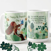 St. Patrick's Day mit Musik Kaffeetasse