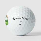 . St. Patrick's Day mit Regenbogen Golfball (Logo)